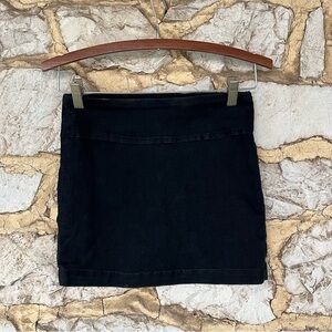 J Brand Sleek Black Mini Skirt